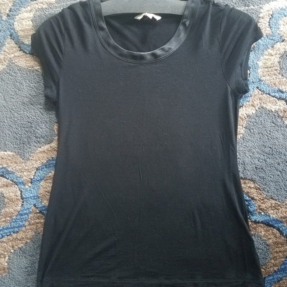 Banana Republic Satin Trimmed T-Shirt